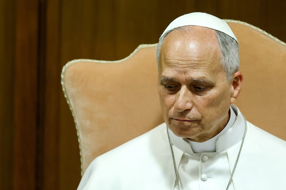 El papa León XIV durante la presentación de Magnifica Humanitas, su primera encíclica, firmada el 15 de mayo en el 135.º aniversario de la Rerum Novarum de León XIII&nbsp;