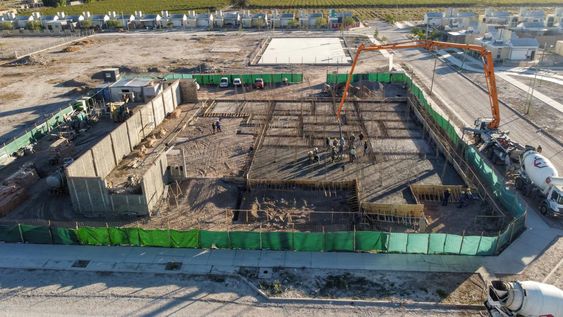 Con fondos provinciales, Infraestructura avanza con la construcción de la nueva Comisaría del Barrio Las Pampas, en Pocito.