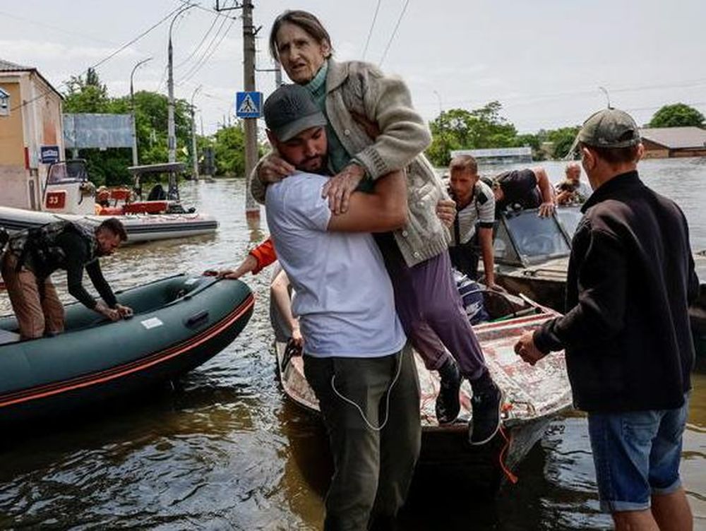 Crisis humanitaria en Ucrania por la voladura de una represa
