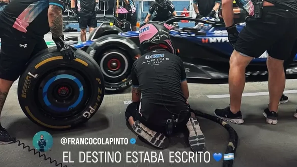 “El destino estaba escrito”: Colapinto posteó su meme luego de ser ...