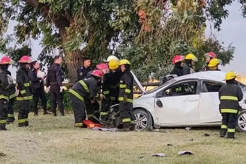 Así quedó uno de los vehículos siniestrados.
