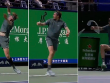 Alexander Bublik protagonizó un violento arrebato durante su partido en el Masters 1000 de Shanghái.