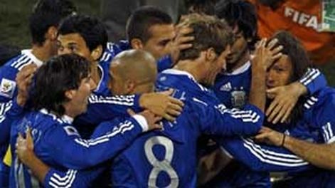 Argentina jugará contra los mexicanos en Johannesburgo