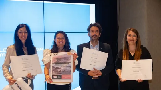 Marita Ahumada, Jessica Laferte, Pablo Dellazoppa y Soledad González.