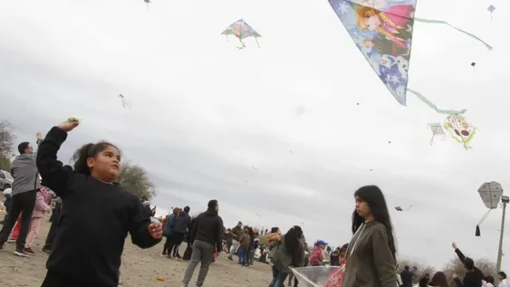 Hicieron volar los barriletes para despedir las vacaciones