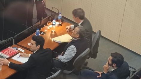 Oscar Centeno, ex chofer y arrepentido clave de la Causa Cuadernos, en Comodoro Py.