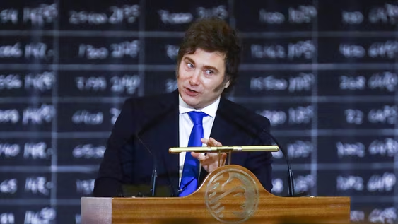 El presidente Javier Milei.-