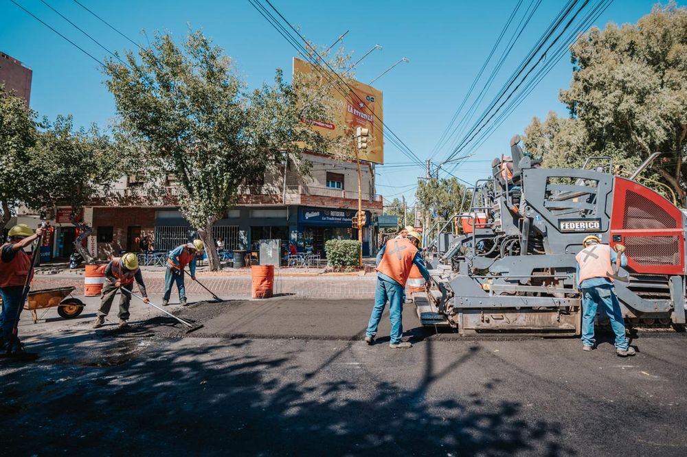 La obra de pavimentación integral de Avenida España incluye el tramo entre Maipú y Avenida Libertador.