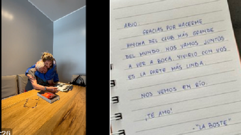 Conmovedor: sorprendió a su abuelo con una invitación para ir a ver a Boca en la final de Libertadores