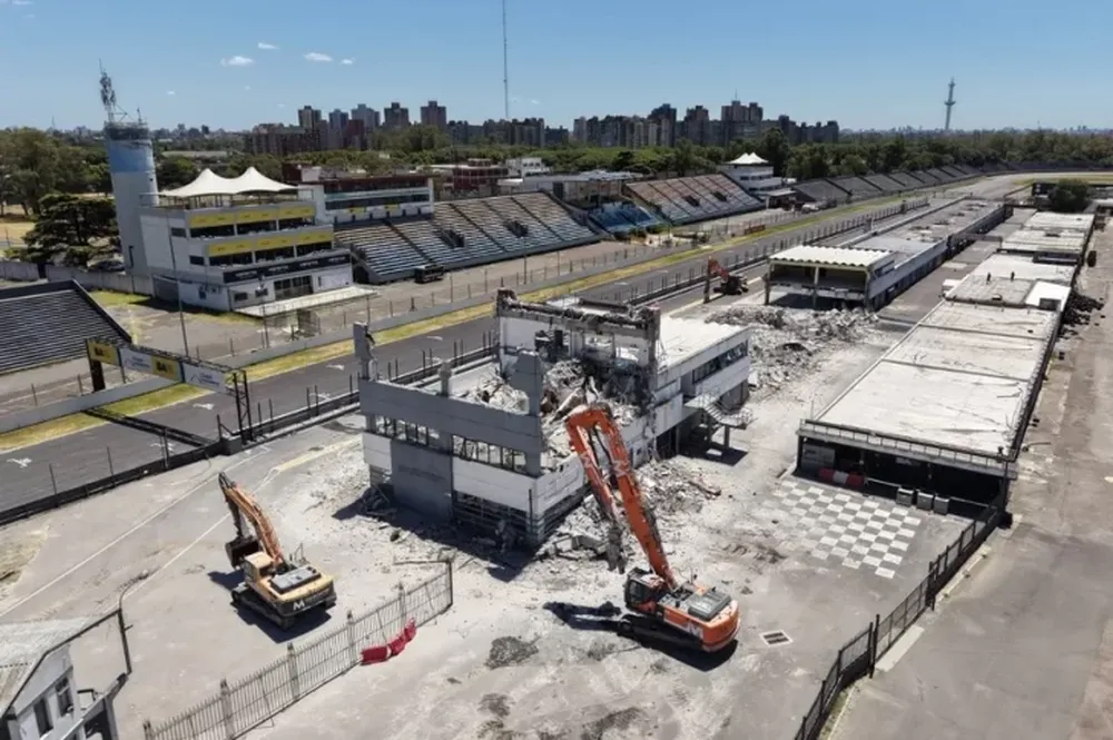 Obras. Comenzó la remodelación del Autódromo de Buenos Aires pensando en el 2027 y la vuelta de la F-1.
