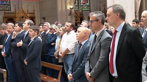 La política marcó la ausencia de Villarruel en la misa por el papa Francisco en Luján.&nbsp;