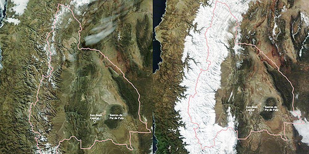 Mirá cómo quedó la Cordillera con la gran nevada