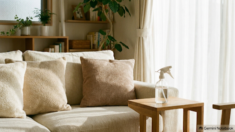 con agua tibia y apenas otro ingrediente: el truco casero para aromatizar sillones y cortinas durante dias