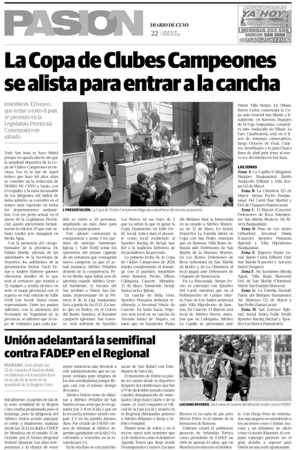 Tapa Pasion 15 de Enero 2026