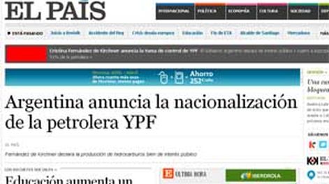 Así reflejaron los medios españoles la decisión del Gobierno Nacional