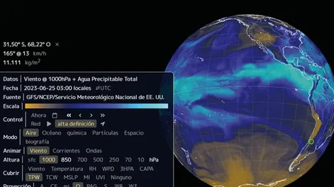 Alerta en nuestra provincia por los llamados “ríos atmosféricos”