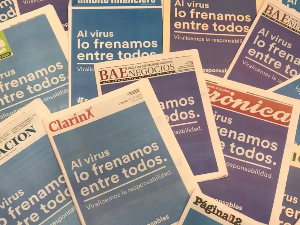 Los diarios de Buenos Aires se unieron para publicar en sus tapas una campaña de prevención