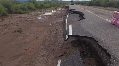 Diario de Cuyo | Los daños en la Ruta 141 dificulta el acceso a Valle Fértil y temen que afecte la llegada de turistas.