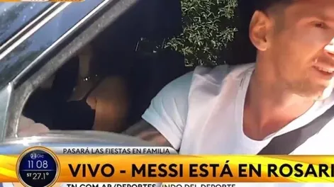 Messi llegó a Rosario para pasar Navidad y se sacó fotos con los fanáticos