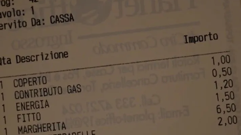 Pizza, gaseosa, luz y gas: el inesperado ticket en una pizzería