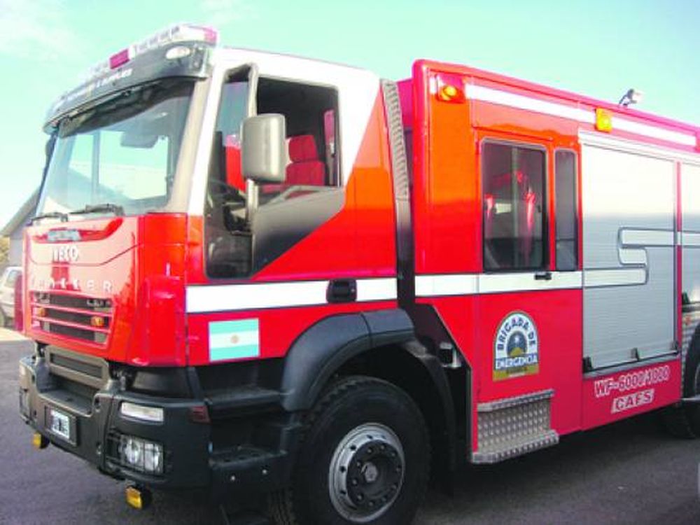 Una autobomba para la seguridad en Veladero