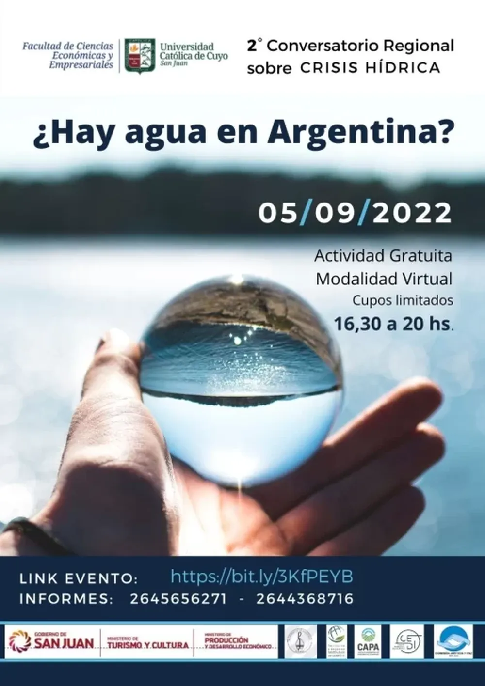 “¿Hay agua en Argentina?”, 2do conversatorio sobre crisis hídrica