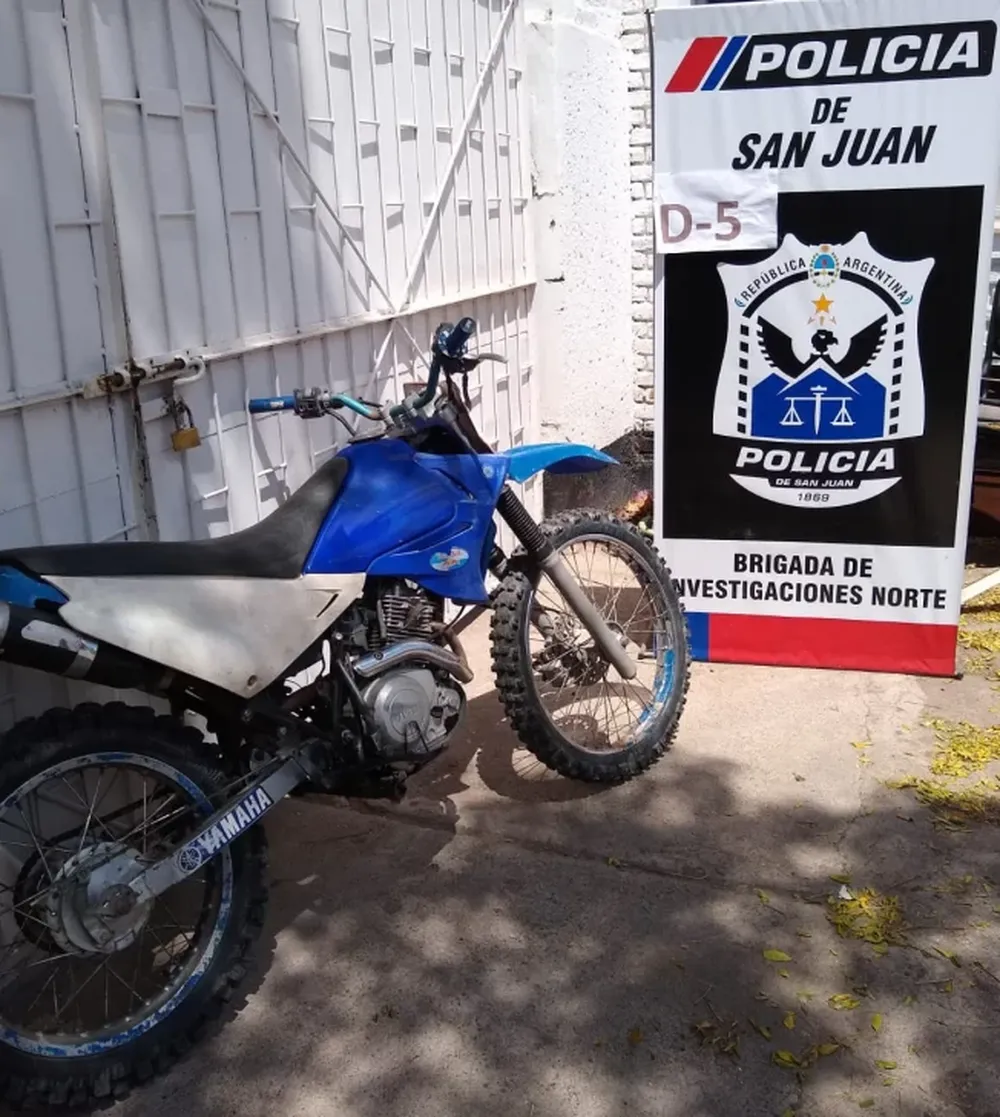 Recuperan moto robada hace 4 años