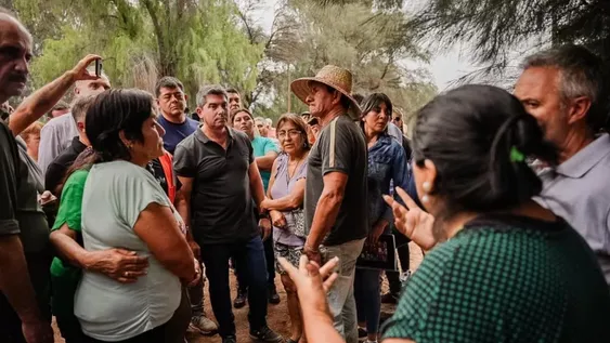 Orrego recorrió las zonas afectadas y prometió asistencia a los damnificados