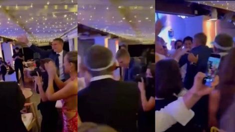 Martín Palermo fue a un casamiento, hizo pogo con los hinchas y se volvió viral