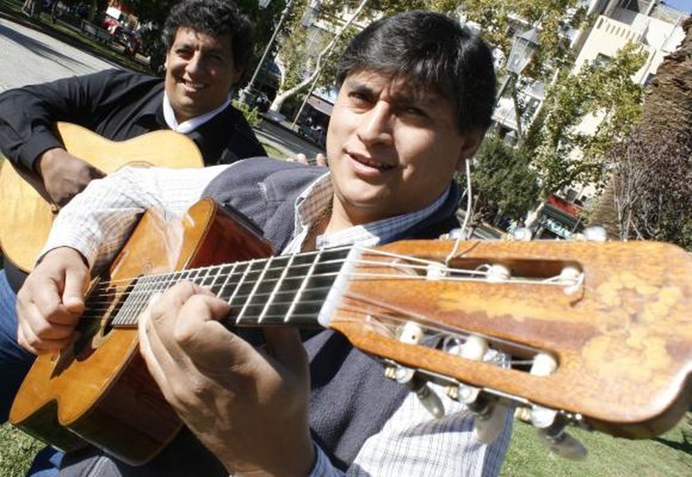 Abelino, con Manos Cuyanas