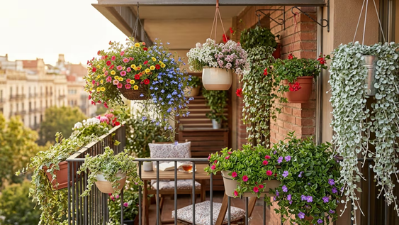 plantas colgantes: 7 especies ideales para tu balcon