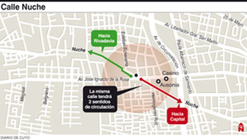 Proponen que calle Nuche sea de una sola mano