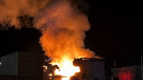 Incendio en Santa Cruz.