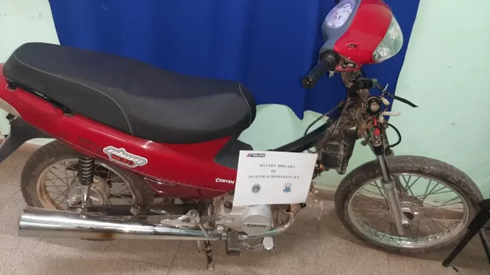 Recuperaron una moto robada en Caucete