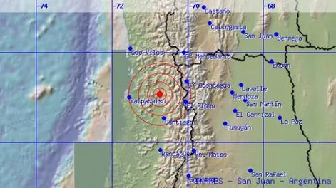 Un sismo de 5.7º sacudió San Juan y Mendoza