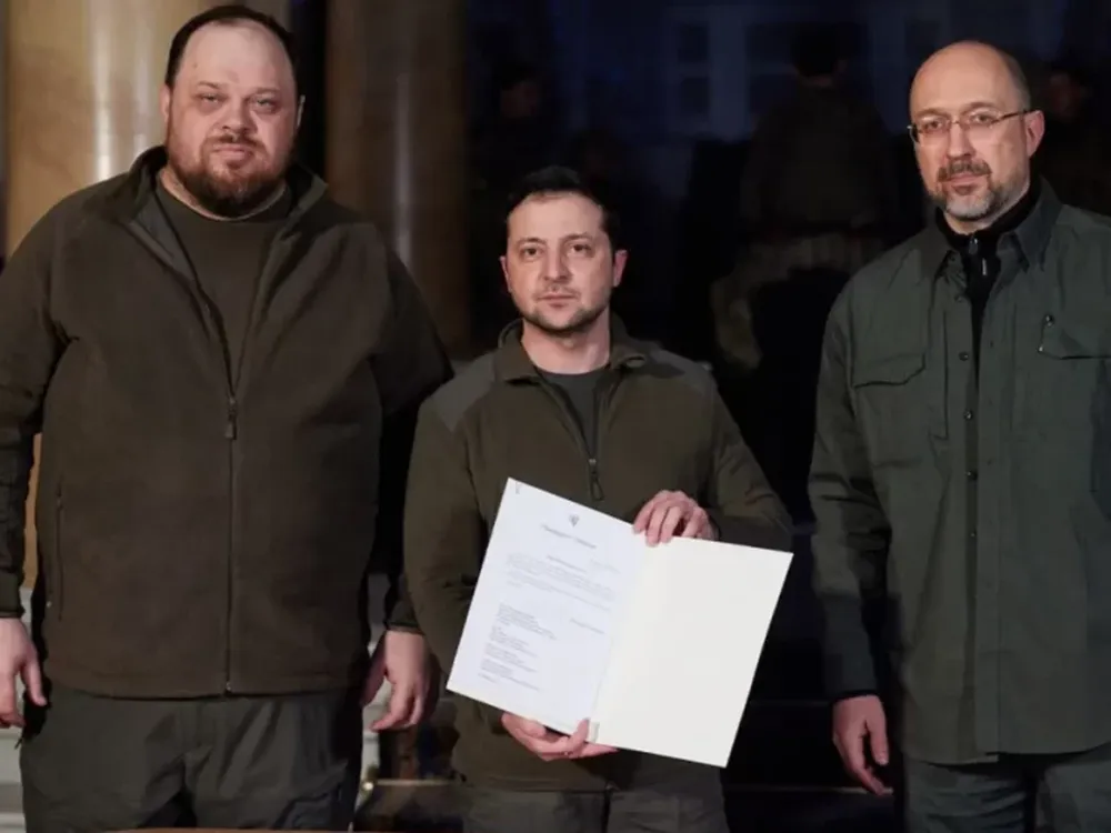 Ucrania firmó el pedido para unirse a la Unión Europea