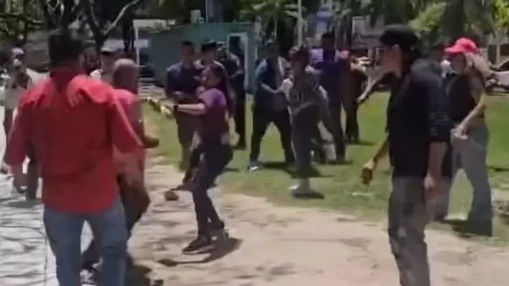 Violentos incidentes en Formosa: un seguidor de Insfrán le pegó a una mujer militante de LLA