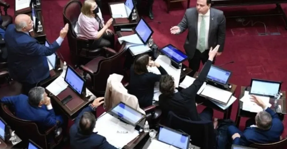 Dos senadores casi se van a las piñas en el Congreso