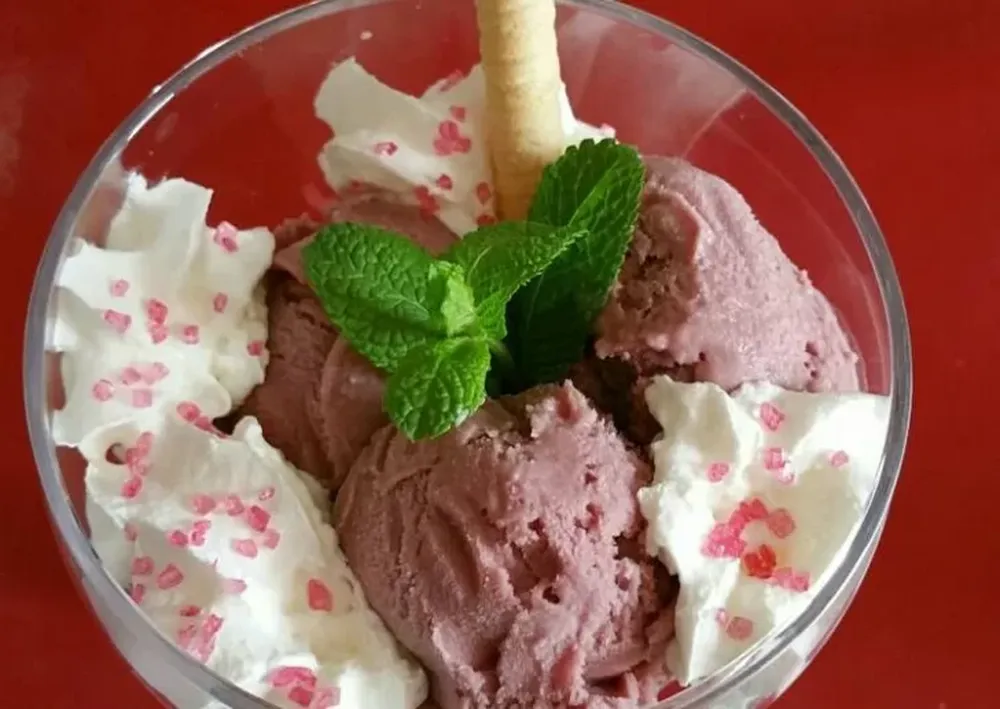 Helado de vino tinto, el postre para innovar en cuarentena