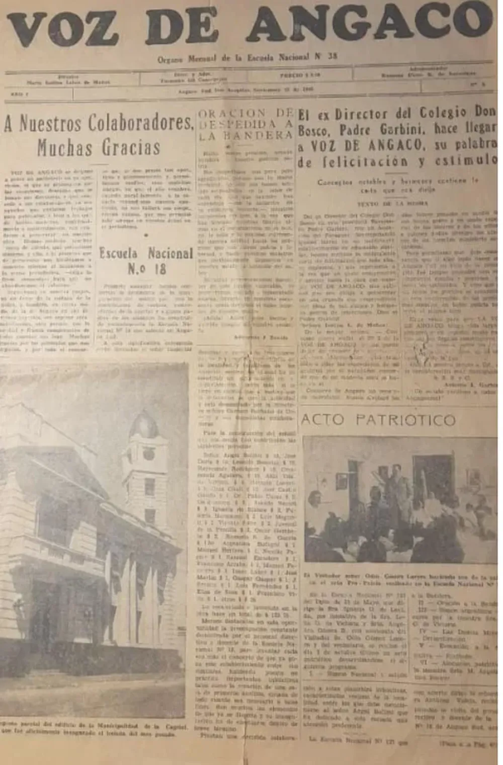 Homenaje a los periodistas