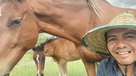 Apasionado. Cristian Pérez tiene su lugar en el mundo. En su Jáchal amado, con sus caballos y en su esencia. Una vida después del fútbol.