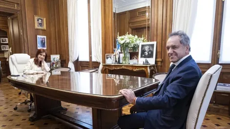 Cristina recibió por unos 30 minutos a Scioli en su despacho