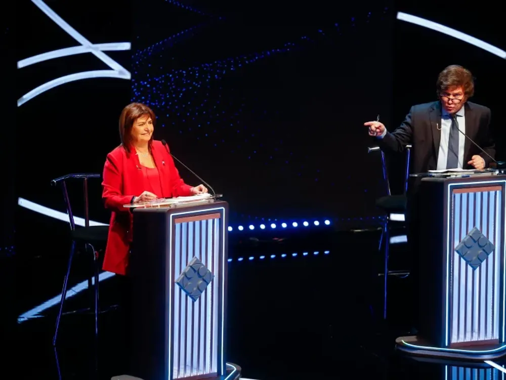 Milei y Bullrich, cabeza a cabeza en la opinión pública sanjuanina por desempeño en el debate
