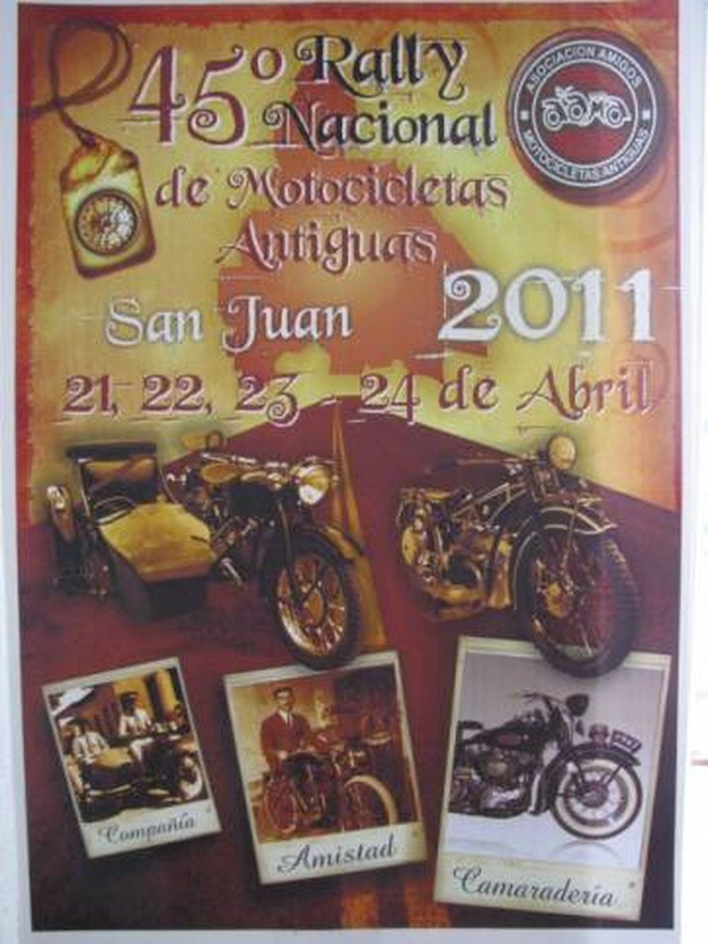 Mañana larga el Rally Nacional de Motocicletas Antiguas