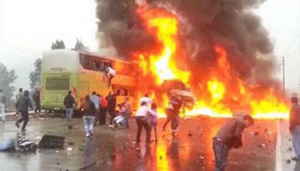 Un choque e incendio dejó al menos seis muertos en Chile