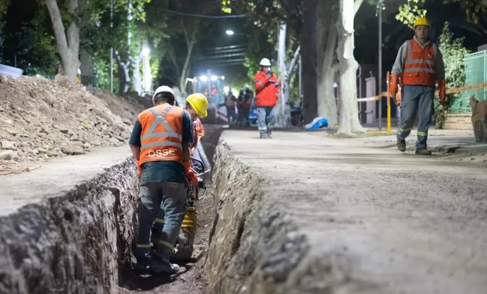 LISTAS PARA USAR. Las obras de cloacas se hicieron en etapas hasta 2024.