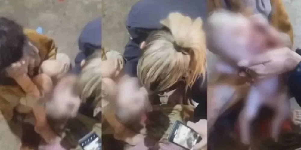 Rompió bolsa en su casa, salió a pedir ayuda y dio a luz en la vereda