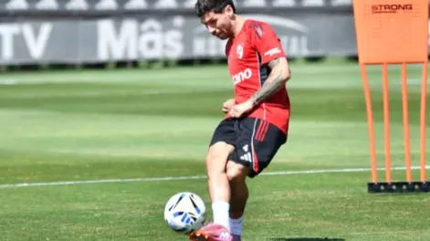 Confirmaron que Gonzalo Montiel está lesionado y está en duda para el Superclásico.l