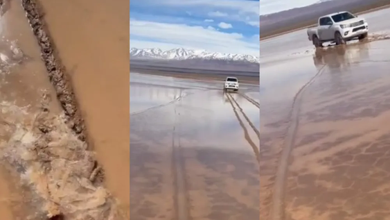 hablo el medico que ingreso con una hilux a la pampa del leoncito: explico por que quedo enterrada