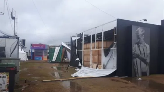 Luego del temporal, así quedó el predio del Lollapalooza